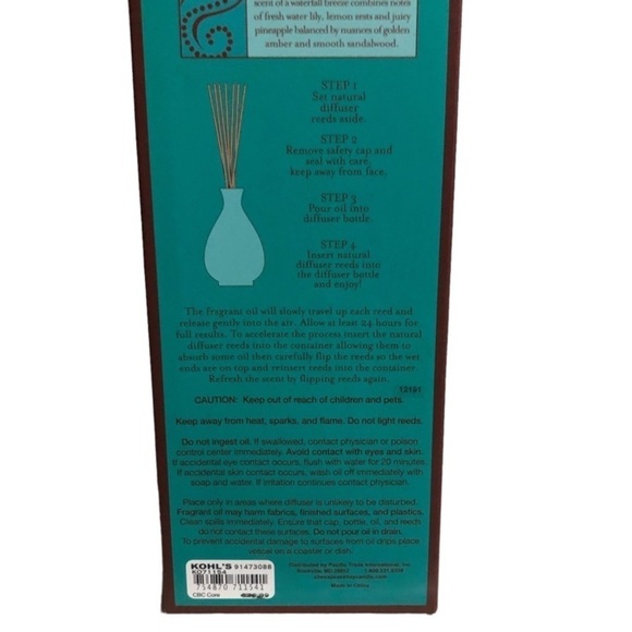 Chesapeake Bay Waterfall Mist Reed Diffuser Set - Picture 5 of 9